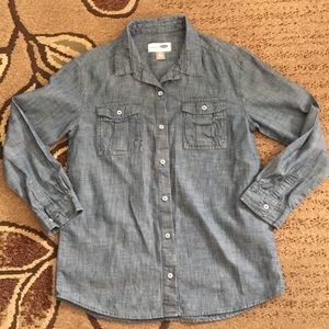 Old Navy boyfriend chambray shirt